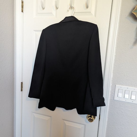 NWT VINTAGE TUXEDO JACKET !! | 8 | Black Satin Lapels | Crystal | Casual Corner - Picture 10 of 12